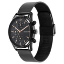 Titan Neo Black & Gold Quartz Analog with Day and Date Black Dial Stainless Steel Strap Watch for Men