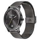 Titan Elmnt Gun Metal Analog Stainless Steel Strap watch for Men