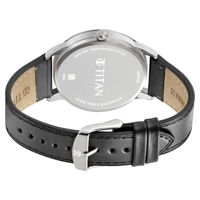 Titan Quartz Analog Leather Strap Watch for Men