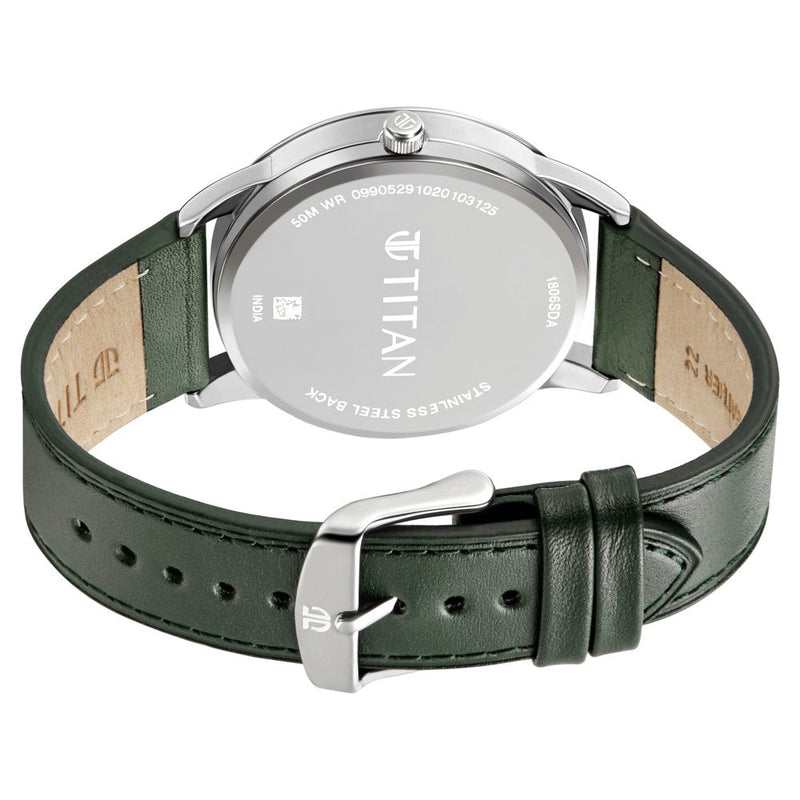 Titan Quartz Analog Leather Strap Watch for Men