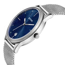 Titan Elmnt Blue Dial Analog Stainless Steel Strap Watch for Men