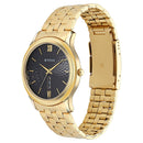 Titan Quartz Analog with Day and Date Black Dial Metal Strap Watch for Men