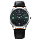 Titan Karishma Quartz Analog Green Dial Leather Strap Watch for Men