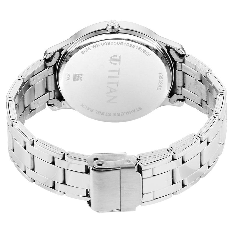 Titan Yin & Yang Black Dial Analog Stainless steel Strap Watch for Men