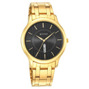 Titan Quartz Analog Black Dial Stainless Steel Strap Watch for Men