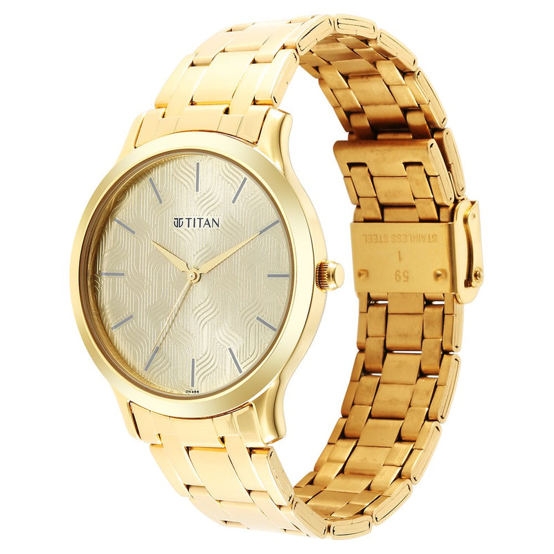 Karishma Radiance Champagne Dial Analog Watch for Men