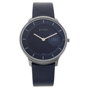 Titan Quartz Analog Blue Dial Leather Strap Watch for Men