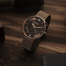 Titan Neo Splash Quartz Analog with Date Brown Dial Stainless Steel Strap Watch for Men