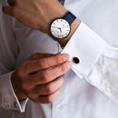 Titan Minimals White Dial Analog Leather Strap watch for Men