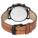 Titan Retro Analog Metal Leather Strap watch for Men