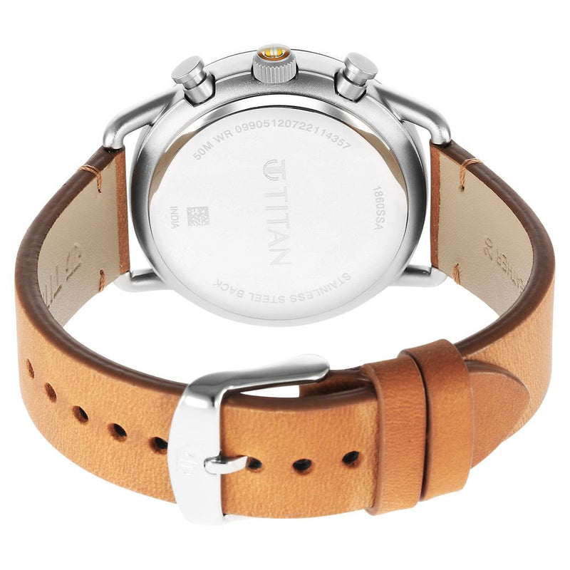 Titan Quartz Analog Leather Strap Watch for Men