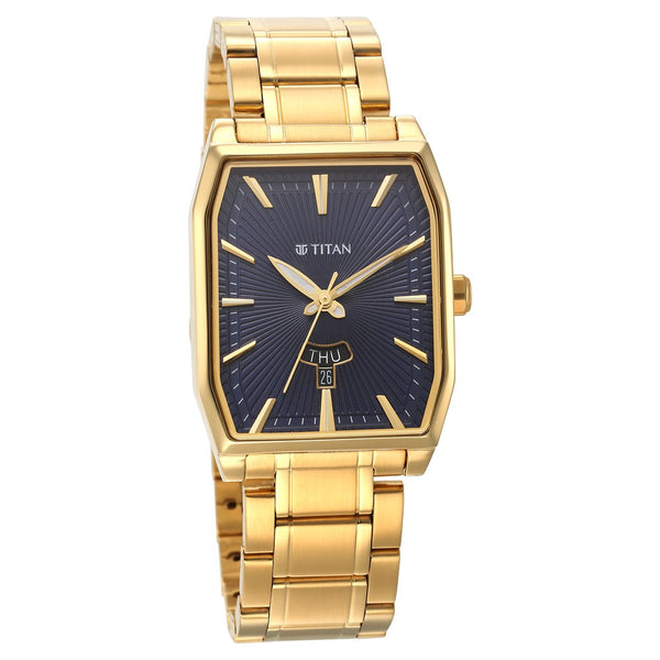 Titan Regalia Opulent Black Dial Watch for Men