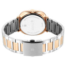 Titan Shaped Case Silver White Dial Metal Strap Watch