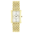 Titan Rectangle White Dial Analog with Date Stainless Steel Strap Watch for Men