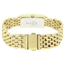 Titan Rectangle White Dial Analog with Date Stainless Steel Strap Watch for Men