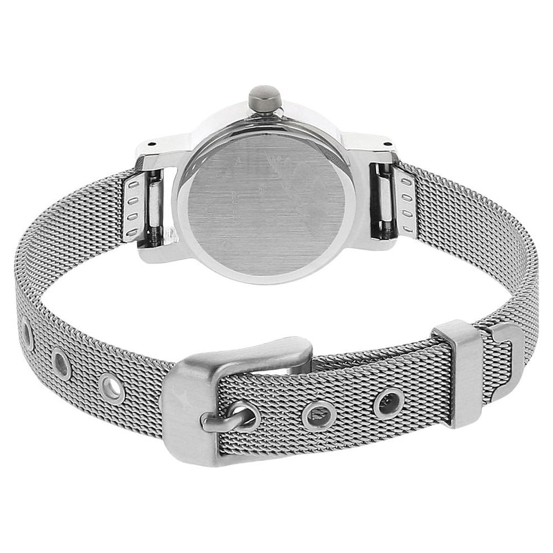 Fastrack Quartz Analog White Dial Metal Strap Watch for Girls