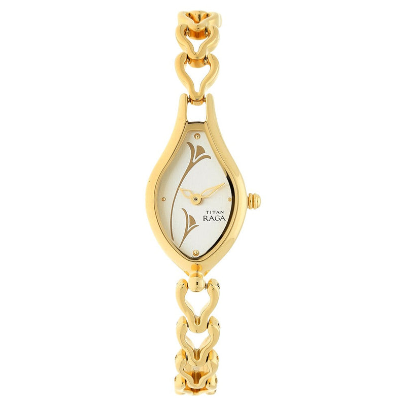 Titan Raga Silver Dial Women Watch With Metal Strap