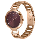 Titan Sparkle Purple Dial Analog Stainless Steel Strap Watch for Women