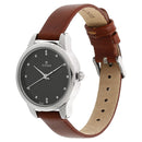 Titan Workwear Black Dial Women Watch With Leather Strap