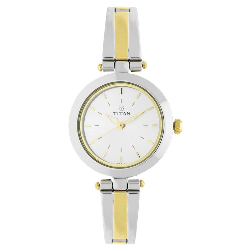 Titan Karishma Silver Dial Women Watch With Stainless Steel Strap