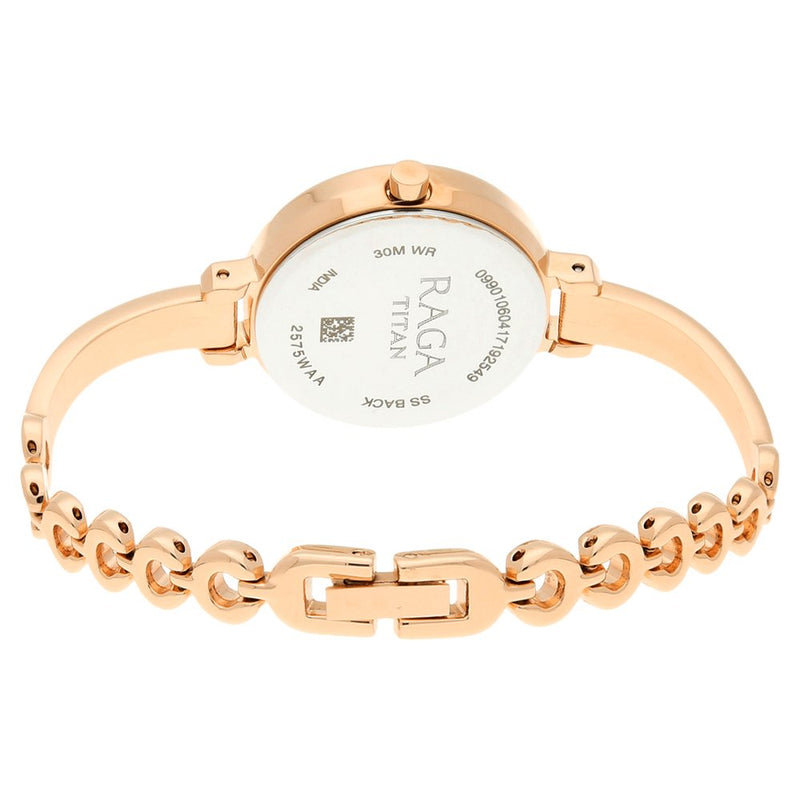 Titan Raga Viva Rose Gold Dial Women Watch With Metal Strap