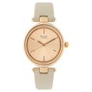 Titan Raga Viva Rose Gold Dial Women Watch With Leather Strap