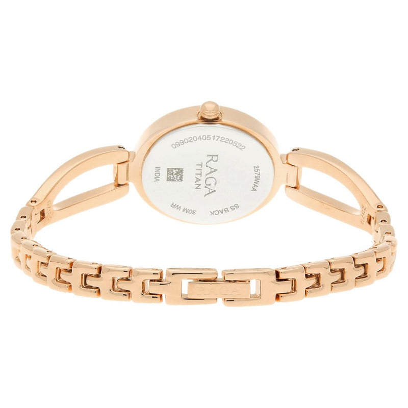 Titan Raga Viva Rose Gold Dial Women Watch With Metal Strap