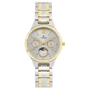 Titan Workwear White Dial Moonphase Stainless Steel Strap watch for Women