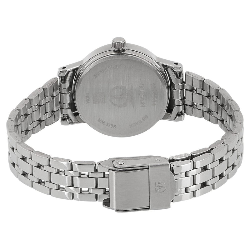 Titan Quartz Analog Silver Dial Stainless Steel Strap Watch for Women