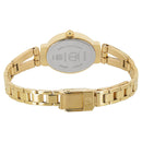 Titan Quartz Analog Champagne Dial Stainless Steel Strap Watch for Women