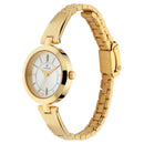 Titan Quartz Analog Silver Dial Metal Strap Watch for Women