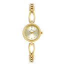Titan Quartz Analog Champagne Dial Metal Strap Watch for Women