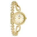 Titan Quartz Analog Champagne Dial Metal Strap Watch for Women