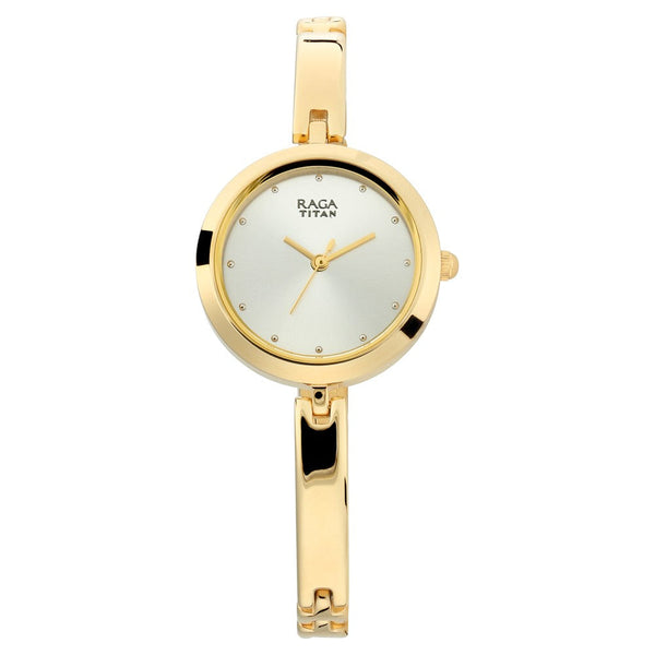 Titan Raga Viva Silver Dial Women Watch With Metal Strap