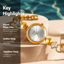 Titan Love All Champagne Dial Analog Metal Strap Watch for Women