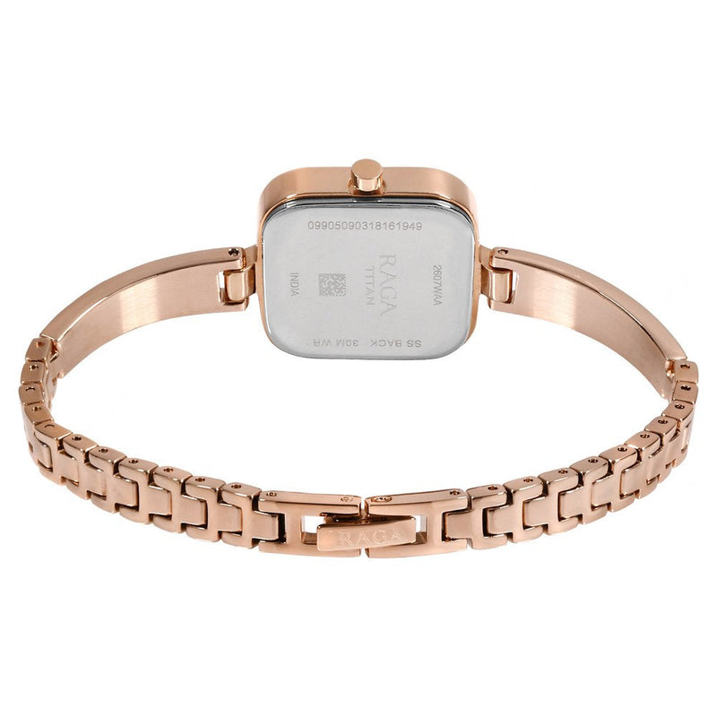 Titan Raga Viva Rose Gold Dial Women Watch With Metal Strap