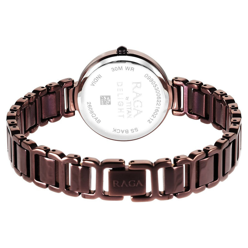 Titan Raga Delight Brown Dial Analog Metal Strap watch for Women