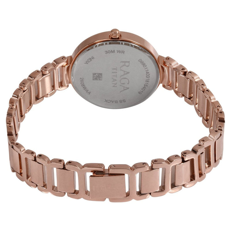 Titan Raga Viva Rose Gold Dial Women Watch With Metal Strap