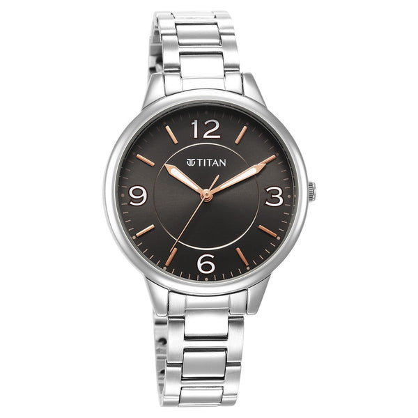 Titan Urban Anthracite Dial Analog Metal Strap watch for Women