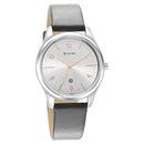 Titan Trendsetters Silver White Dial Analog Leather Strap Watch for Women