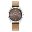 Titan Trendsetters Brown Dial Women Watch With Leather Strap