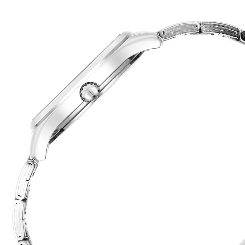 Titan Urban Silver White Dial Women Watch With Metal Strap