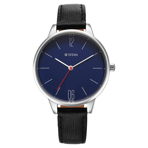 Titan Quartz Analog Blue Dial Watch for Women