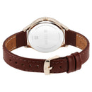 Titan Yin & Yang Red Dial Analog Leather Strap Watch for Women