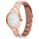 Titan Wander White Dial Women Watch With Stainless Steel Strap