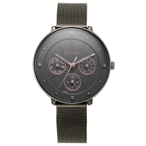 Titan Neo Grey Dial Analog Stainless Steel Strap watch for Women