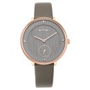 Titan Workwear Black Dial Women Watch With Leather Strap