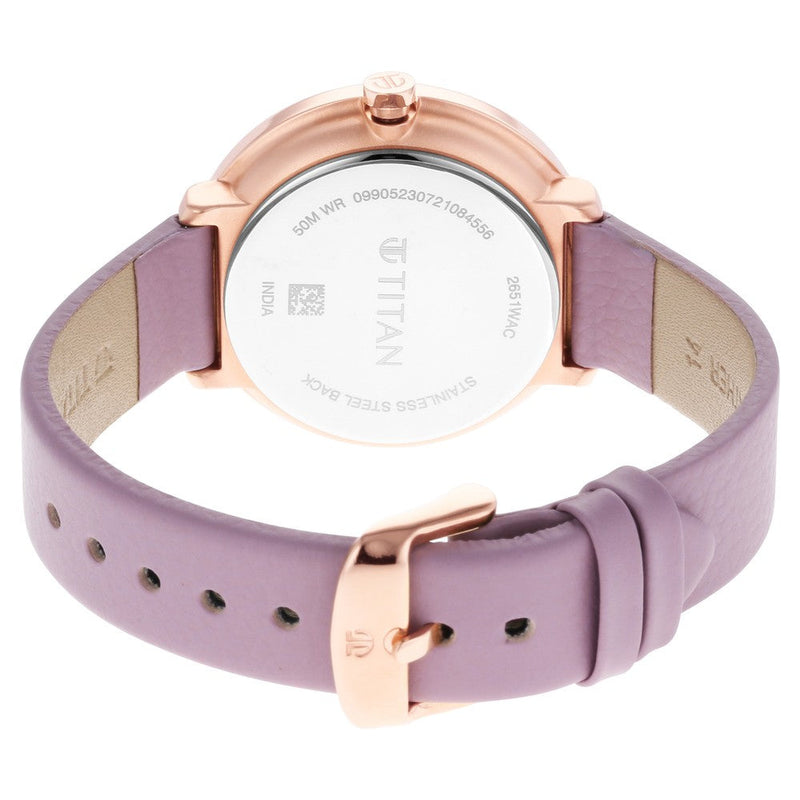 Titan Pastel Dreams Quartz Analog Leather Strap Watch for Women