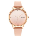 Titan Pastel Dreams Pink Dial Analog Leather Strap watch for WoMen