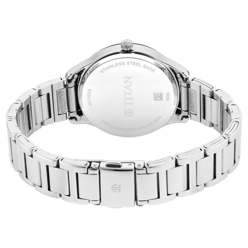 Titan Yin & Yang Black Dial Analog Stainless steel Strap Watch for Women